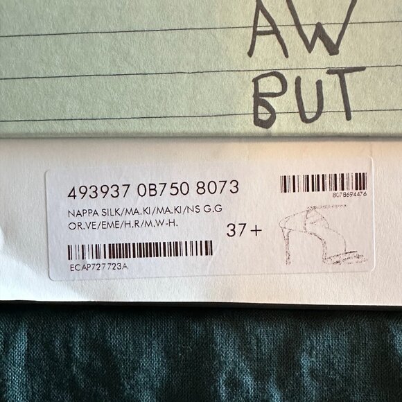 GUCCI Leather Sandal Heels Floral with Crystals — 37.5 — Fall/Winter 2017 - Picture 8 of 8